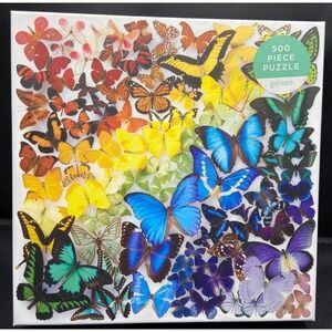 Butterflies 500 Piece Puzzle by Galison 20" x 20"